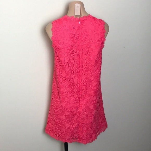 Kate Spade Lace Shift Dress Pink Eyelet Floral - Picture 5 of 7